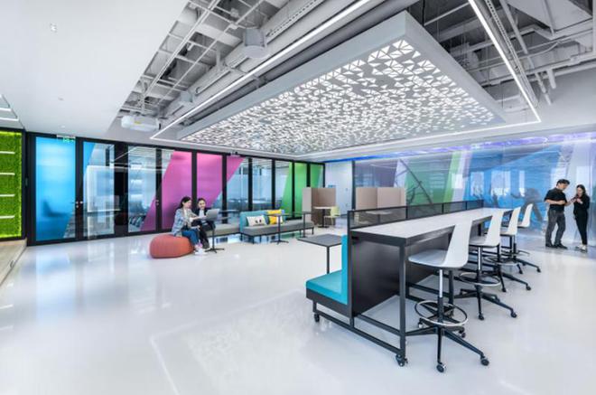 南宫28ng办公室空间装饰除了绿植灵活搭配设计也有好效果(图3)